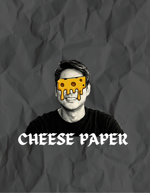 Steven チーズペーパー Tシャツ (cheese paper shirt)