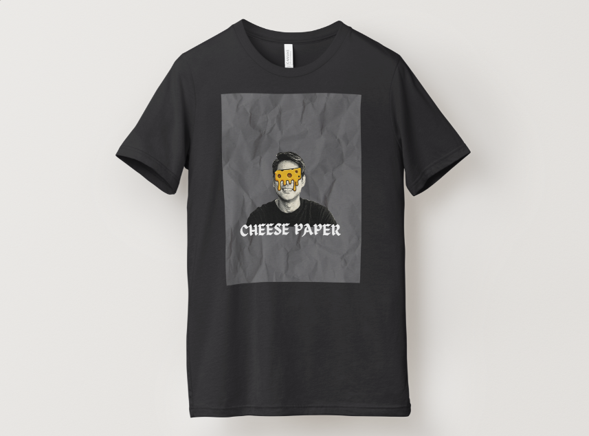 Steven チーズペーパー Tシャツ (cheese paper shirt)